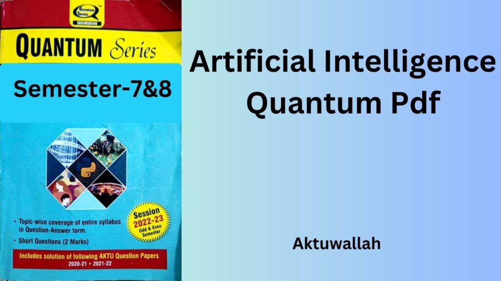 Artificial Intelligence Quantum Pdf