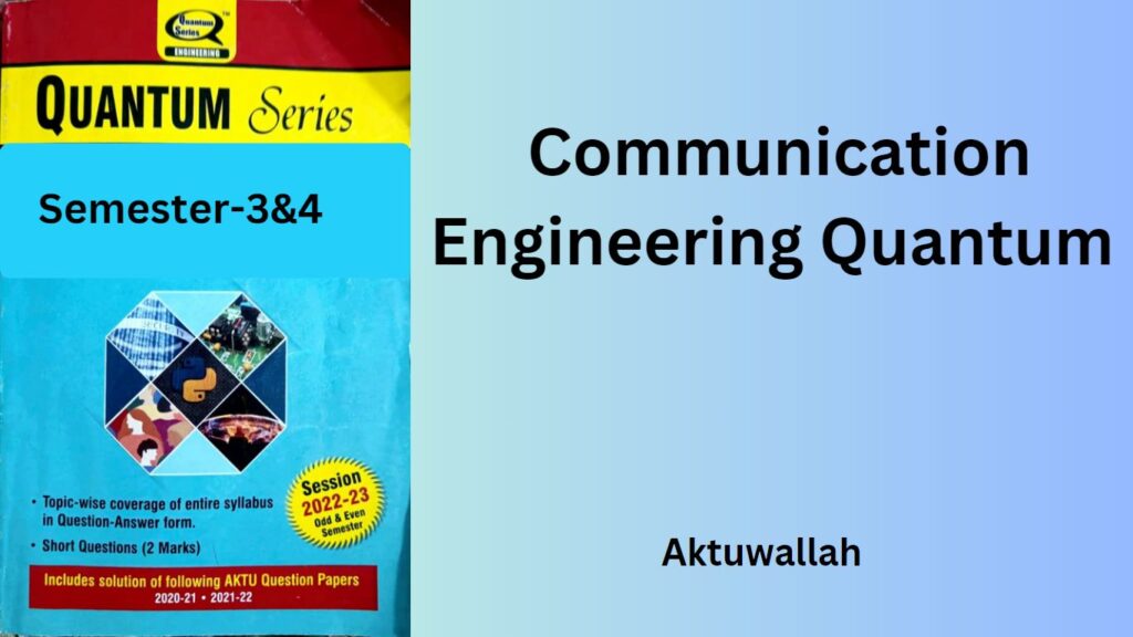 Download Communication Engineering Quantum pdf 