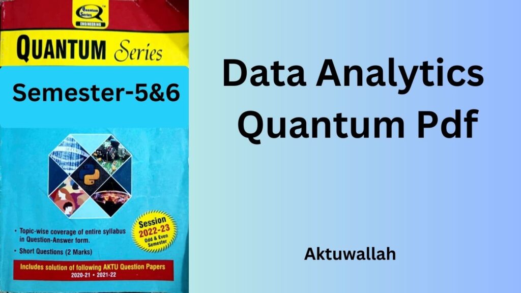 Data Analytics Quantum Pdf