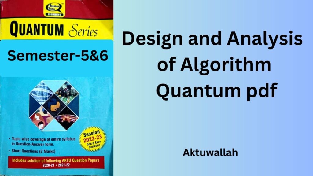 Download Design and Analysis of Algorithm Quantum