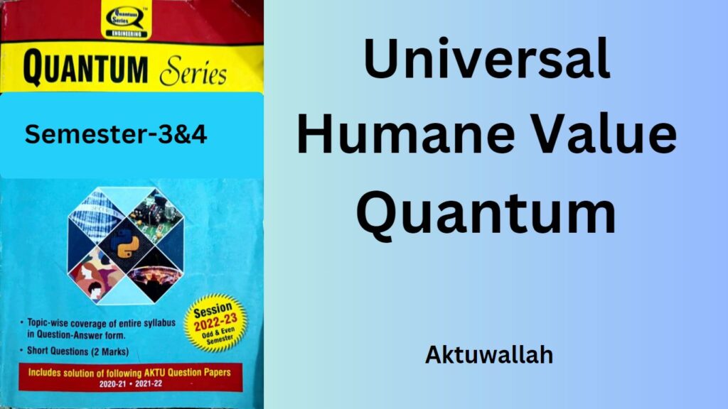 Download Universal Humane Value Quantum PDF