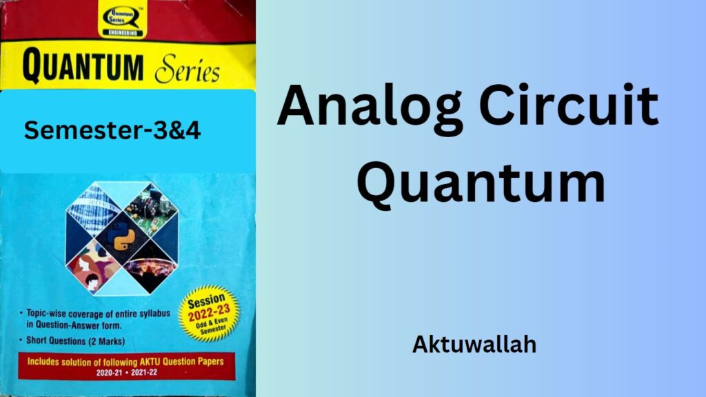 Analog Circuit Quantum PDF