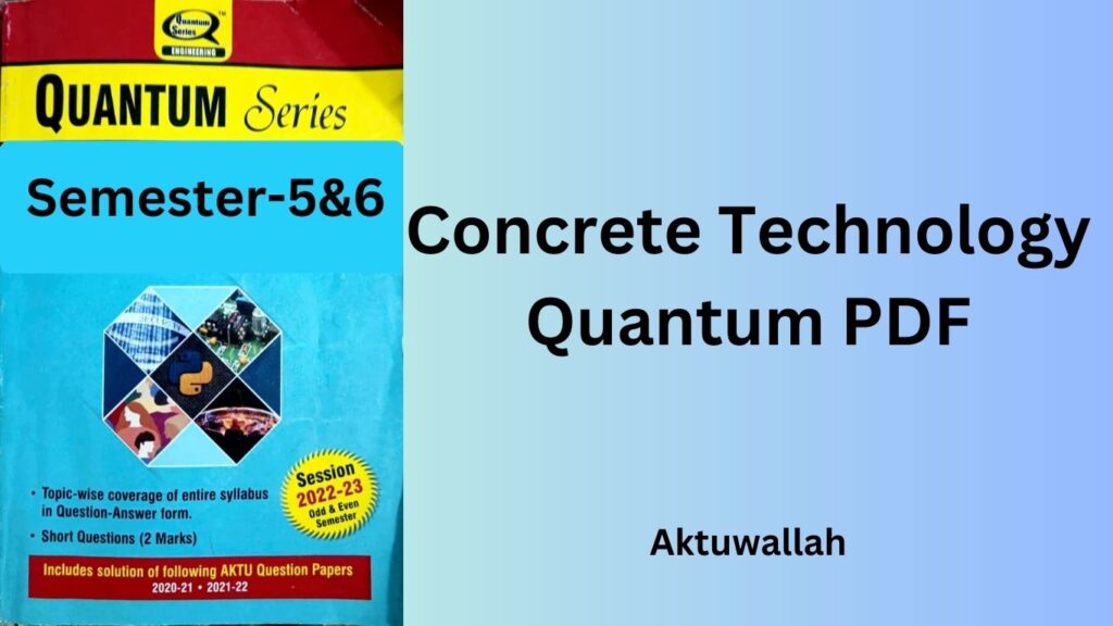 Concrete Technology Quantum PDF