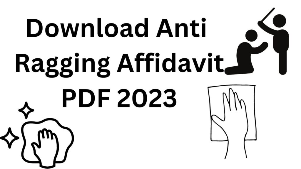 Download Anti Ragging Affidavit PDF 2023