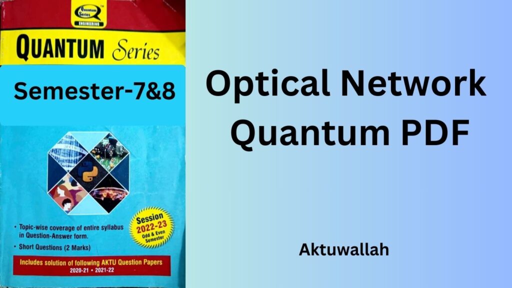 Download Latest Edition Optical Network Quantum PDF