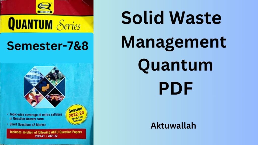 Download Solid Waste Management Quantum PDF